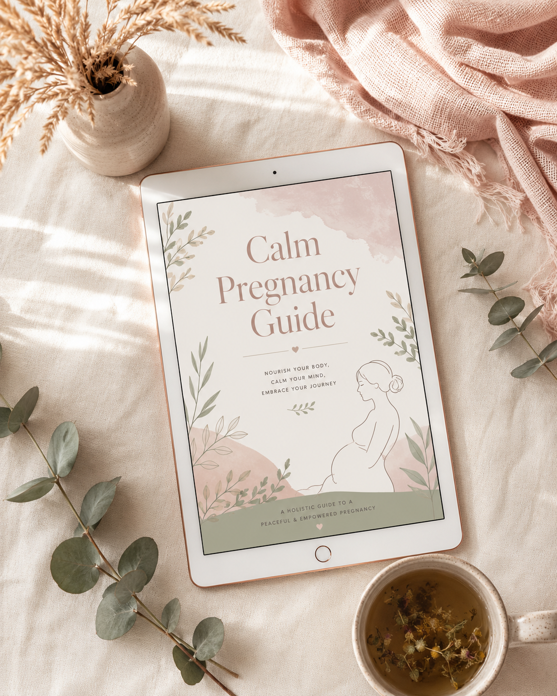 A Scientific and Practical Guide to Pregnancy | Digital Pregnancy Ebook for First-Time Moms | Nutrition, Exercise, Body Changes & Self-Care